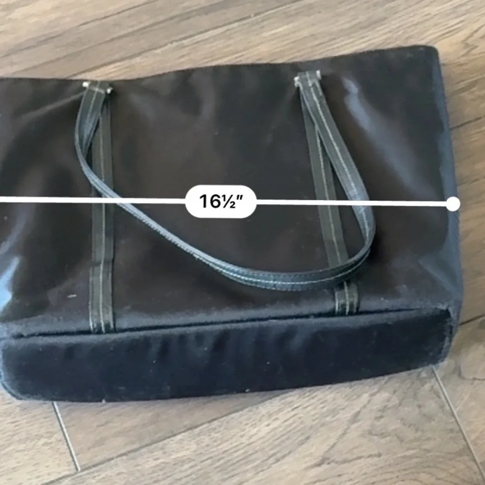 Samsonite‎ Black Nylon Laptop Tote Bag Shoulder Work Travel Briefcase 16.5x12